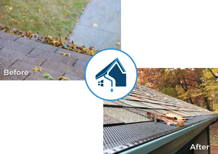 West MI Gutter & Guards Before and After